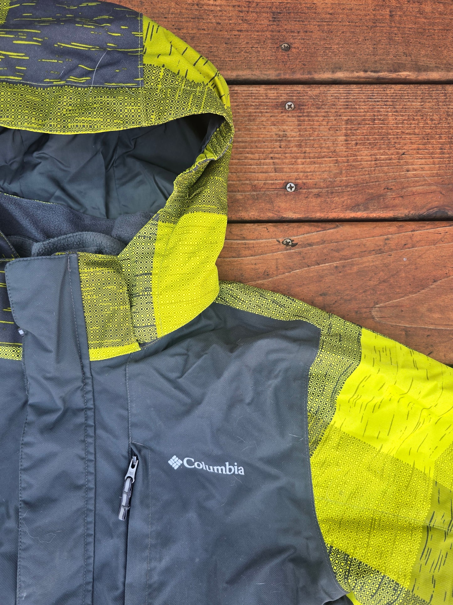 Columbia Boys Green Snow Jacket-14/15