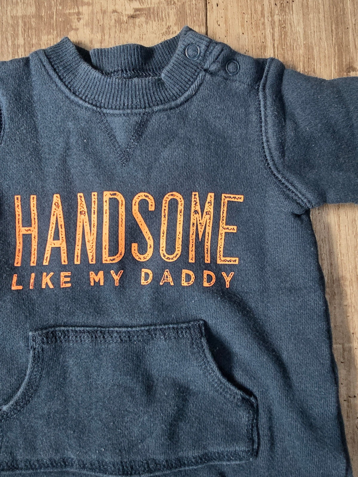 Carter’s Boys Sweatshirt Romper – 3M