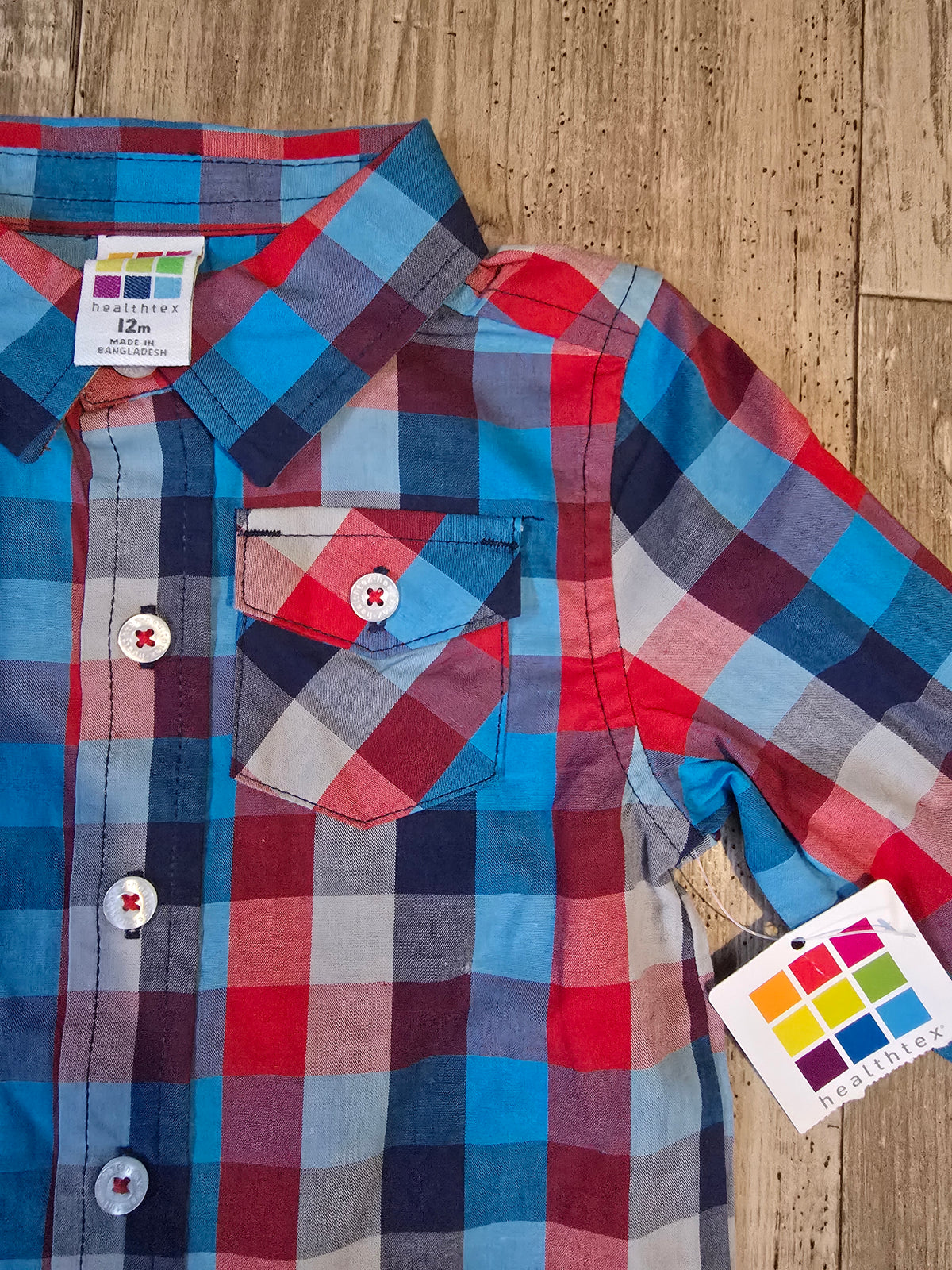 NWT Healthtex Boys Button Down - 12M