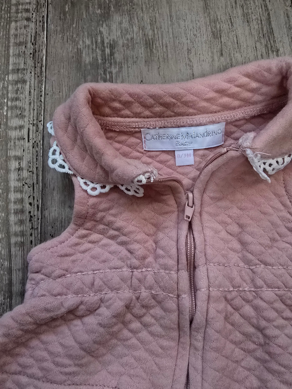 Catherine Malandrino Girls Quilted Vest – 0/3M