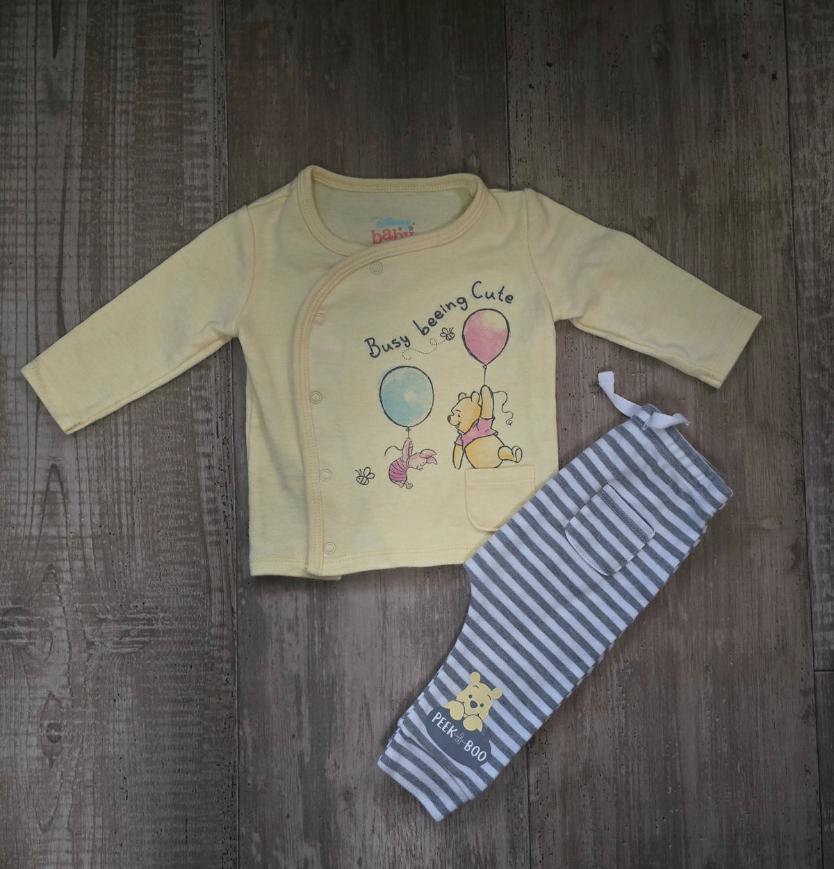 Disney Baby Winnie the Pooh 2-Piece Outfit Set – 0/3M