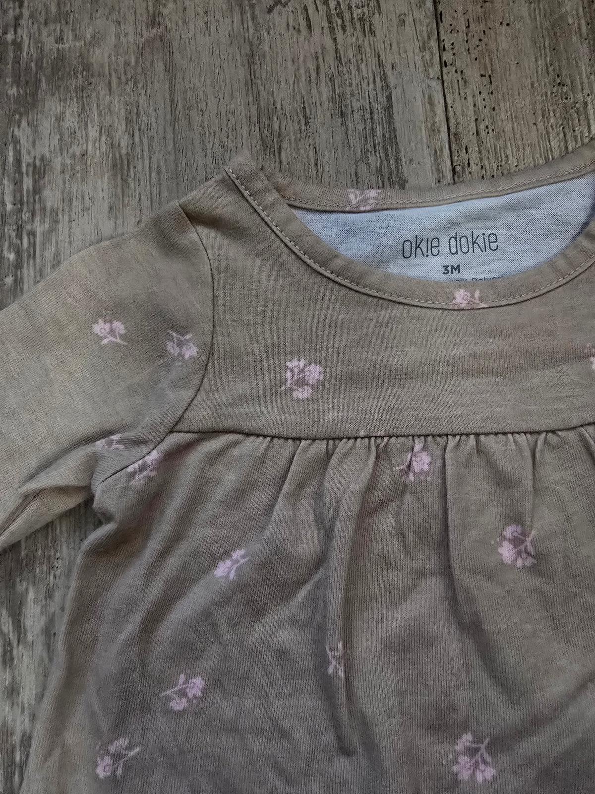 Okie Dokie Girls Floral Peplum Top – 3M