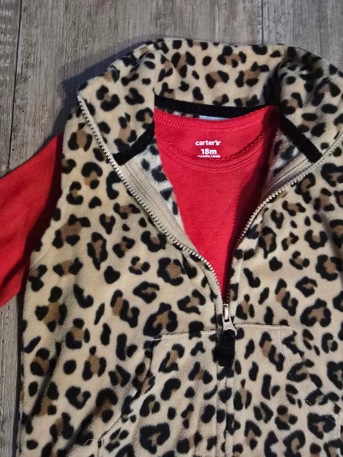 Carter’s Girls Fleece Vest & Bodysuit Set – 18M
