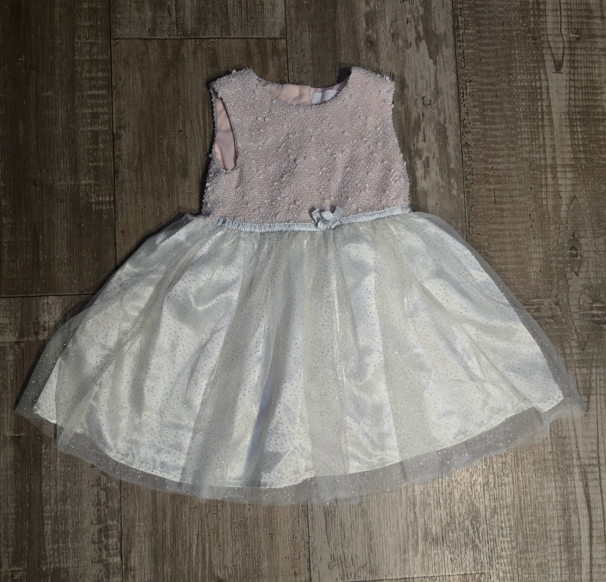 Girls Tweed Formal Dress & Long Sleeve Coat Set – 24M