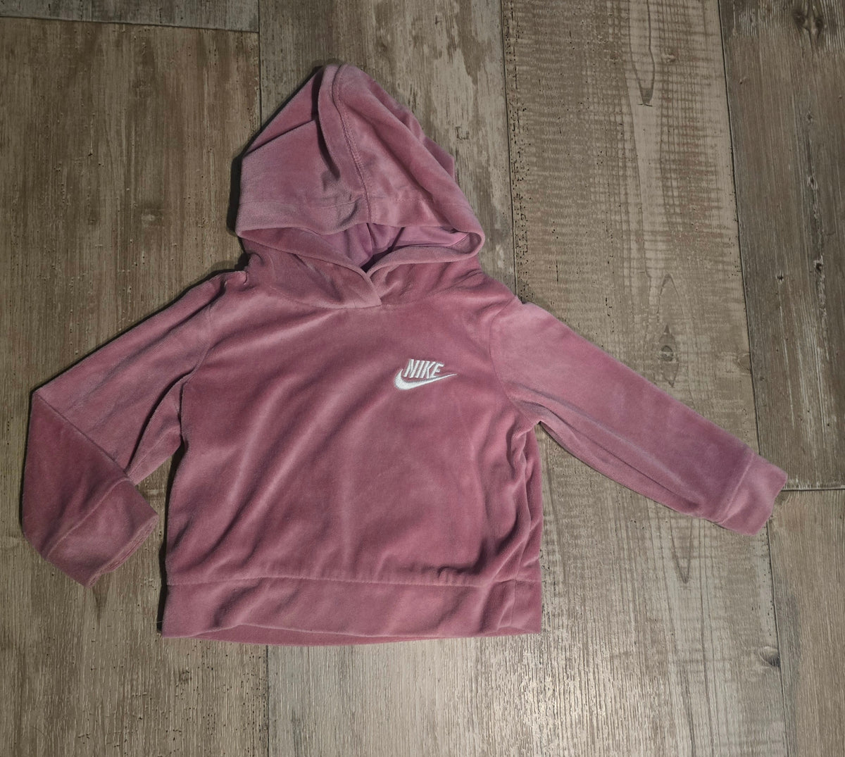 Nike Girls Velour Hoodie Sweatshirt – 18M