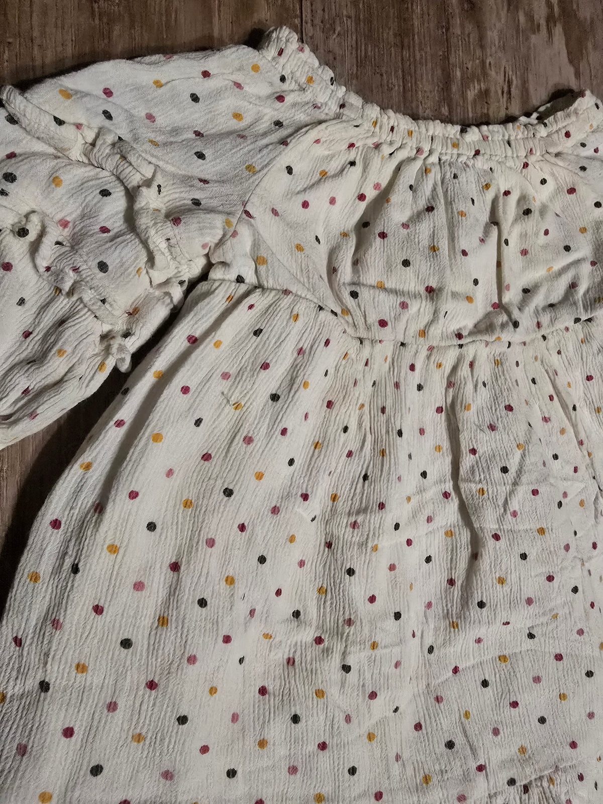 Old Navy Girls Dot Long-Sleeve Dress – Size 2T