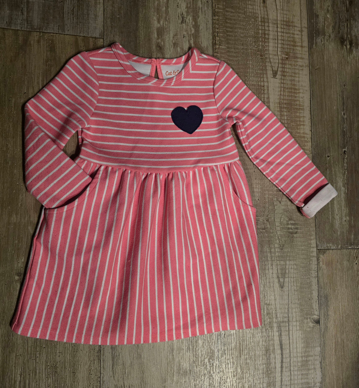 Cat & Jack Girls Long-Sleeve Dress – Size 3T