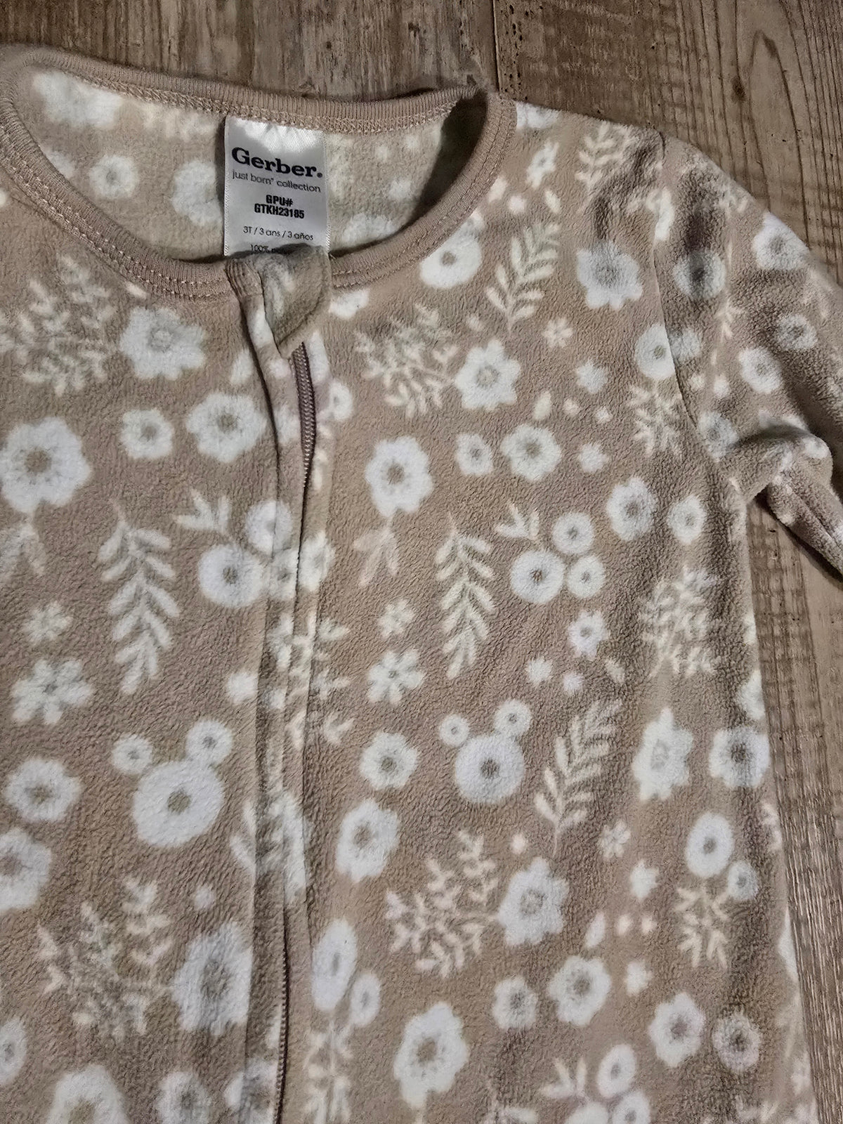 Gerber Girls Fleece Pajamas – Size 3T