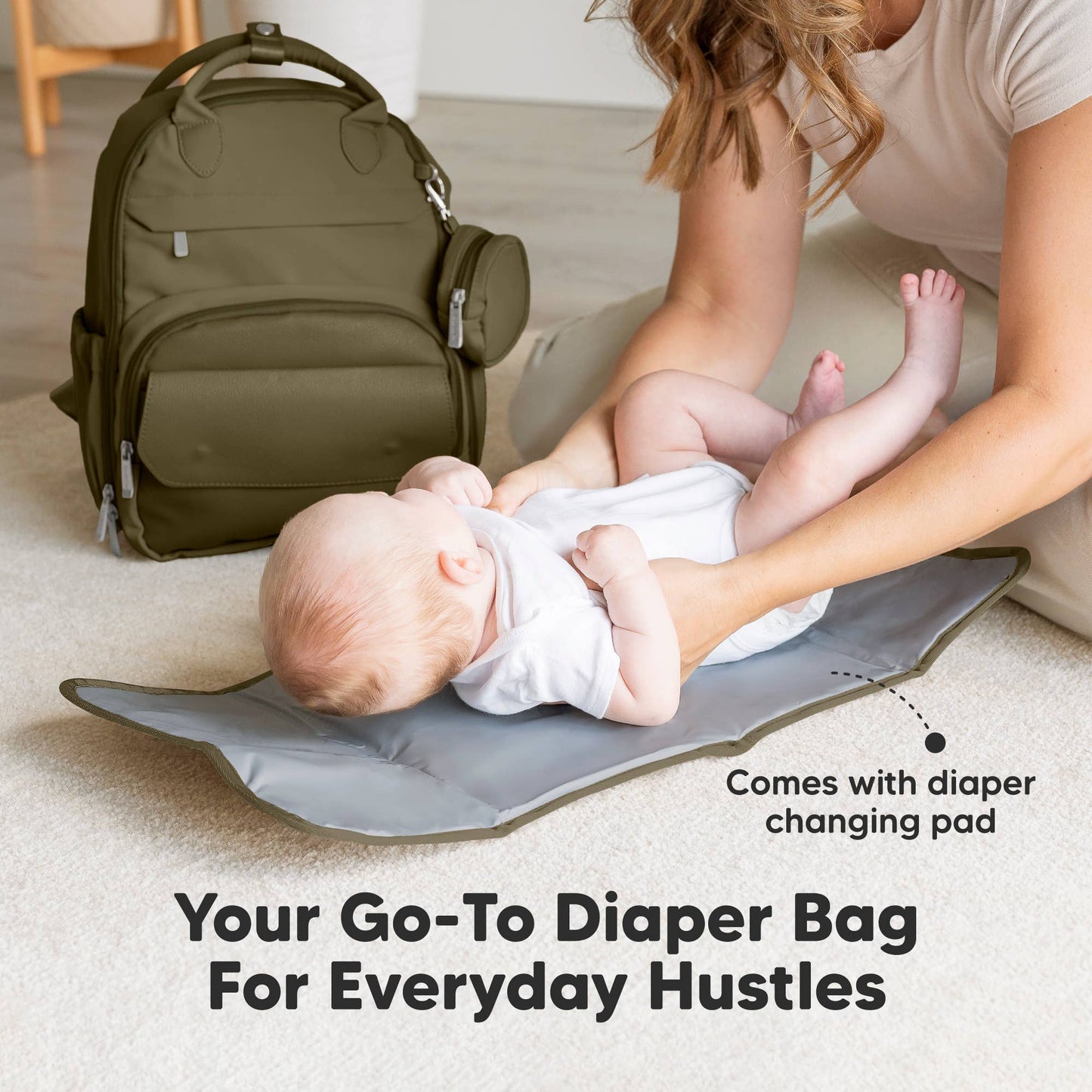 Diaper Bag Backpack - Olive
