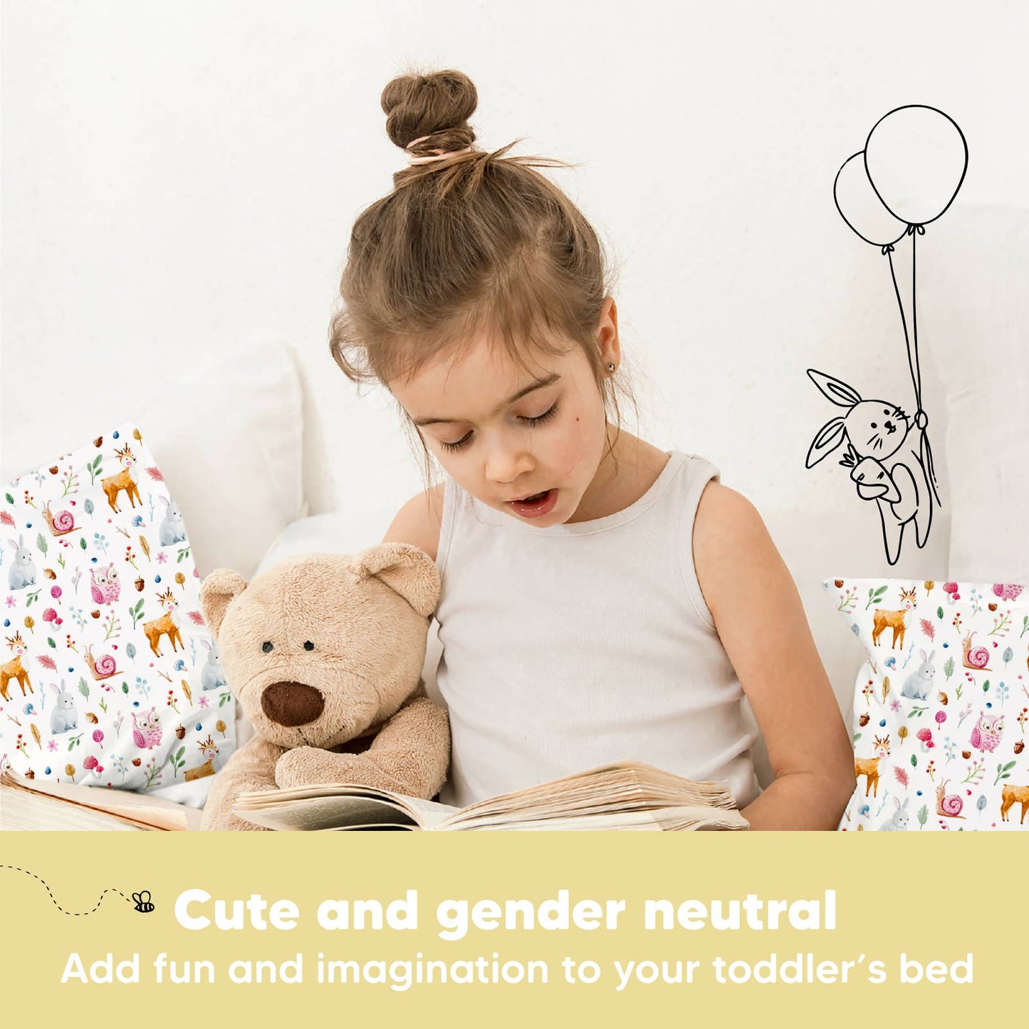 Toddler Pillow With Case - Forestland