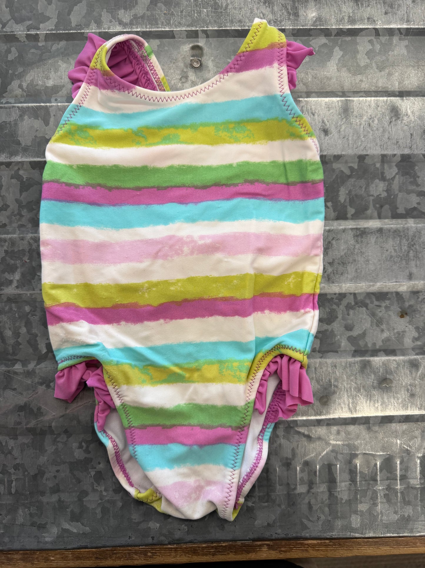 Old Navy Striped One-Piece Suit - 6/12M
