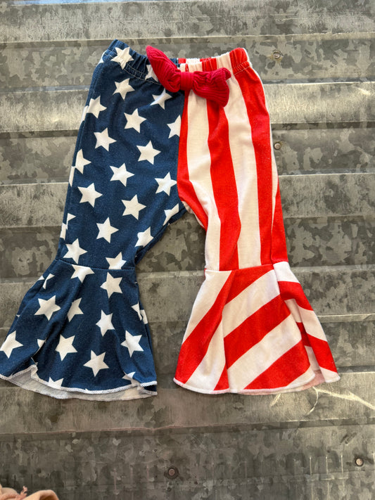 American Flag Bell Bottoms - 0/3M