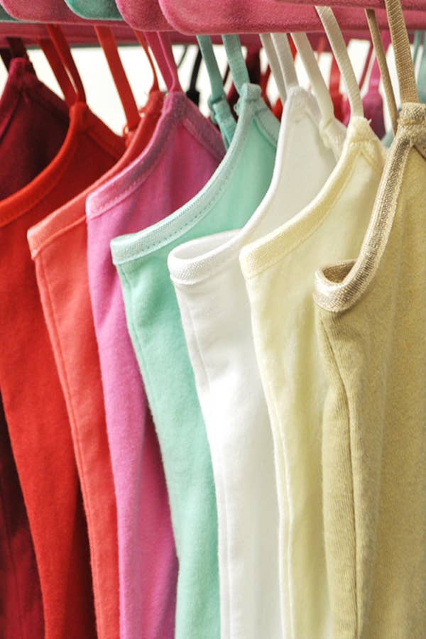 GKT-16058B Girl's Solid Cami Tank Soft Cotton Lycra