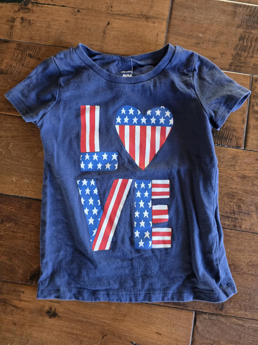 Carter's Patriotic 'Love' T-shirt-4T