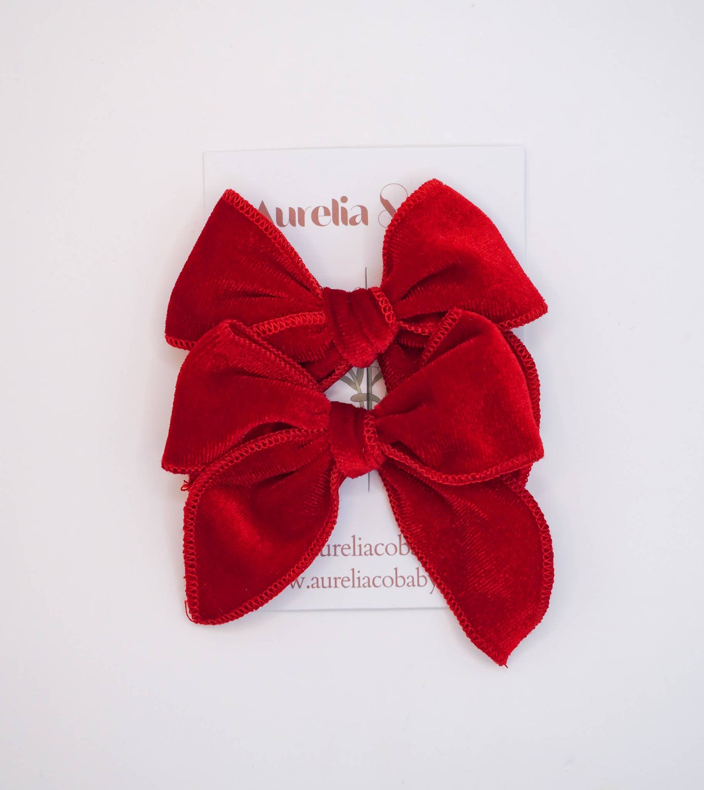 Luxe Velvet Fable Hair Bows for Holiday Christmas 2025