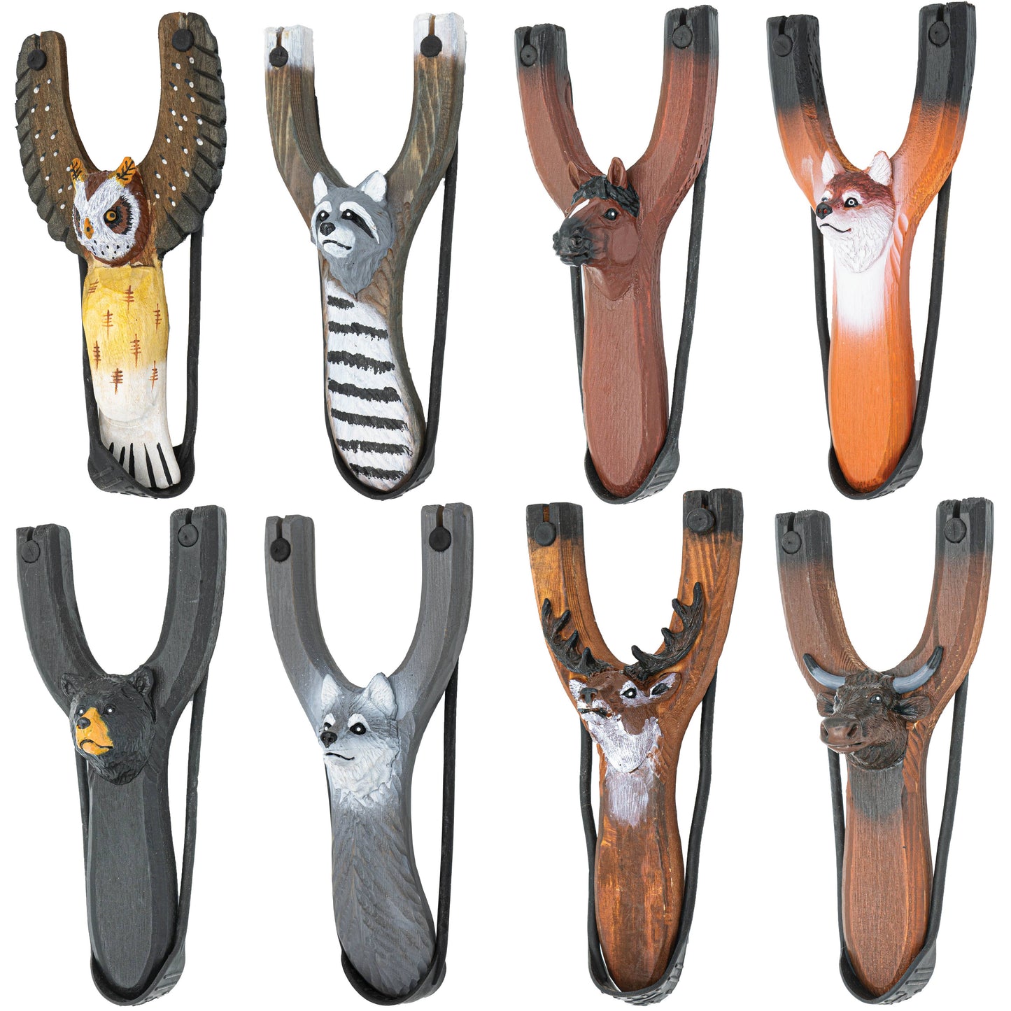 Wooden Animal Slingshots
