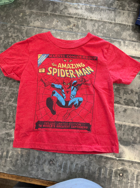 Marvel Comics Red Tee - 2T