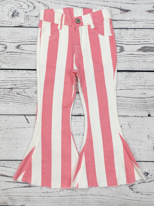 Stripe Printed Girls Valentine's Day Jeans