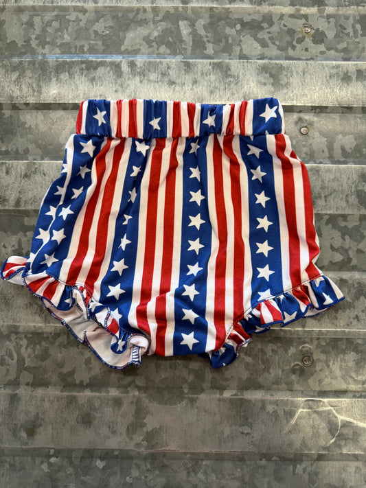 Bailey Blossom Striped Diaper Cover - 12/18M