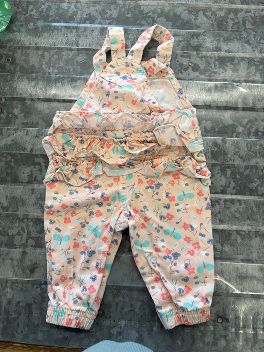 Little Wonders Floral Overalls - 3/6M