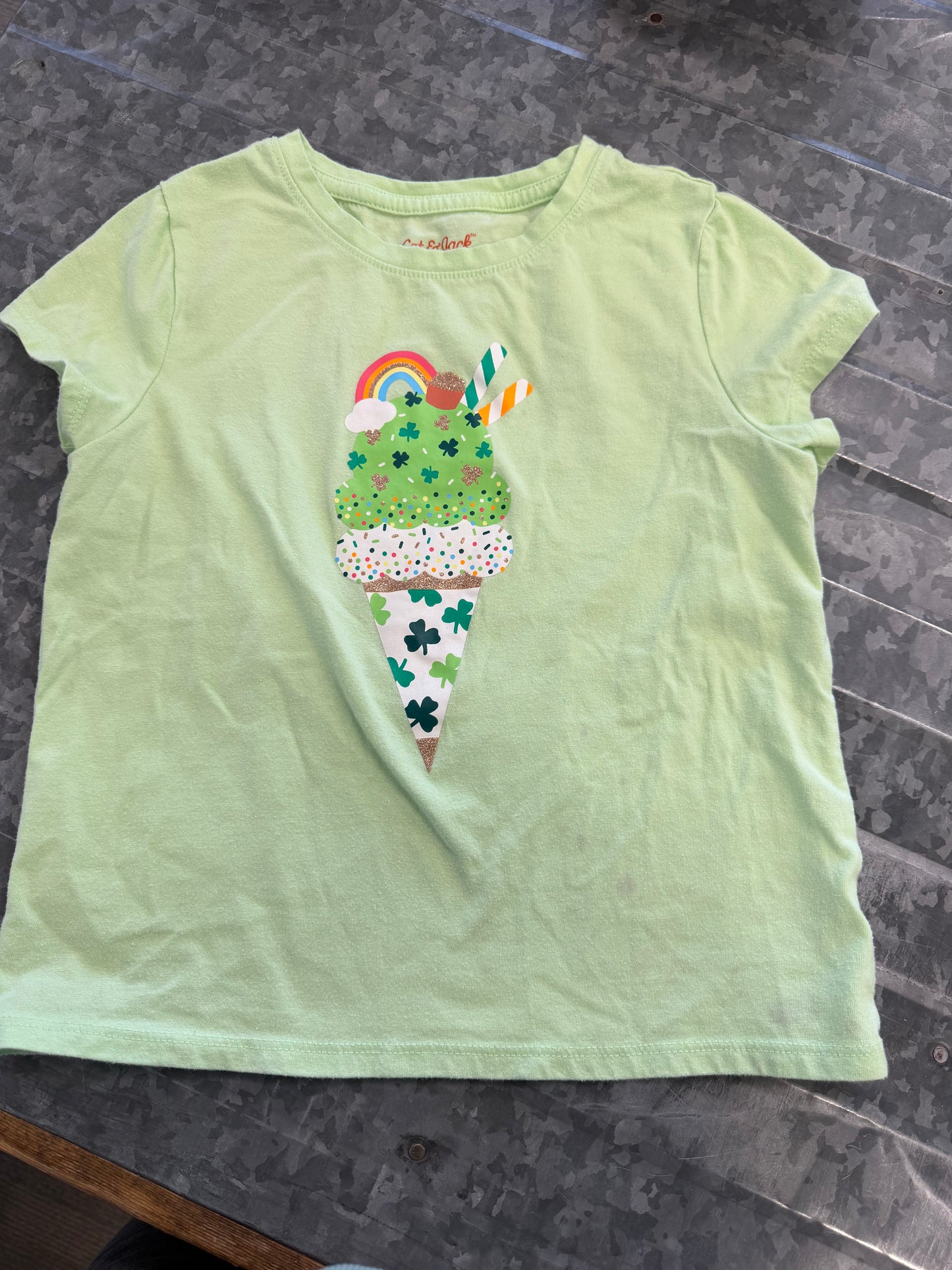Cat&Jack St Pat Icecream Shirt - 6/7