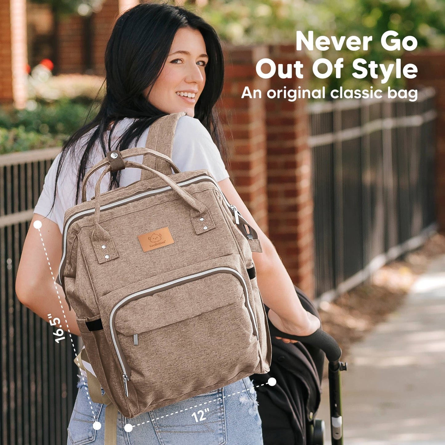 Original Diaper Bag Backpack - Tan