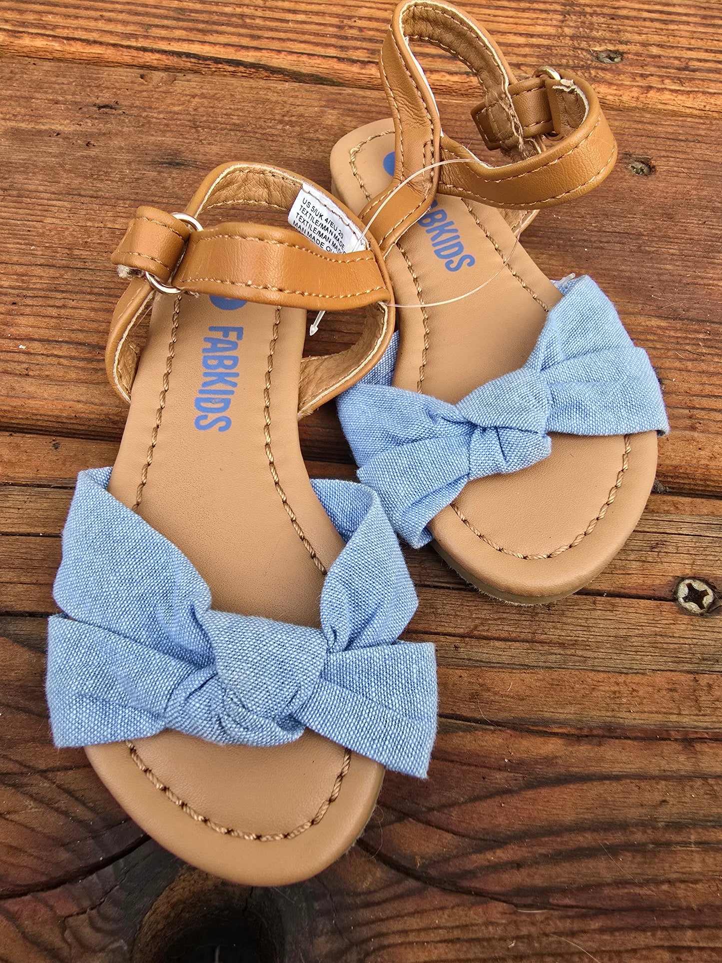 Fabkids Denim Sandals-5INF