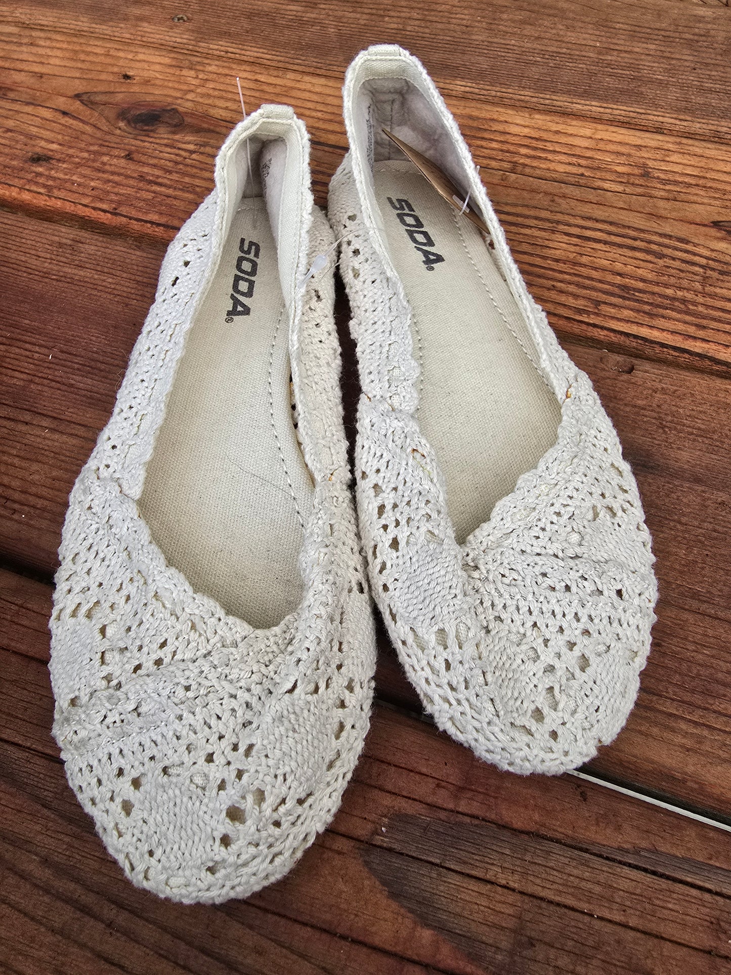 Soda Crochet Flats-3Y