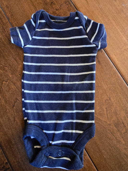 Carter's Blue & White Onesie-PRE