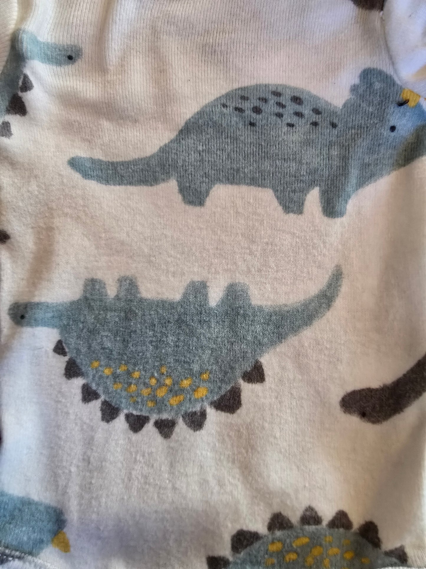 Carter's White Dino Onesie-PRE