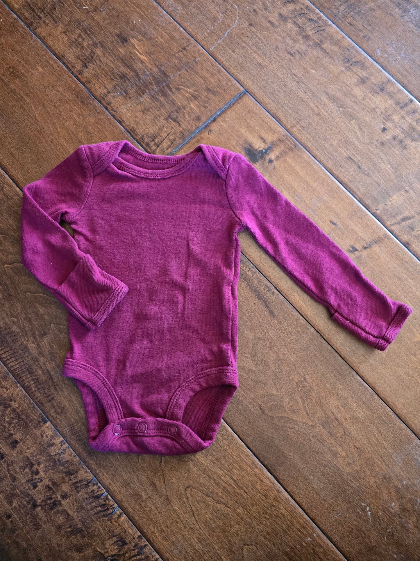 Carter's Maroon Onesie-NB