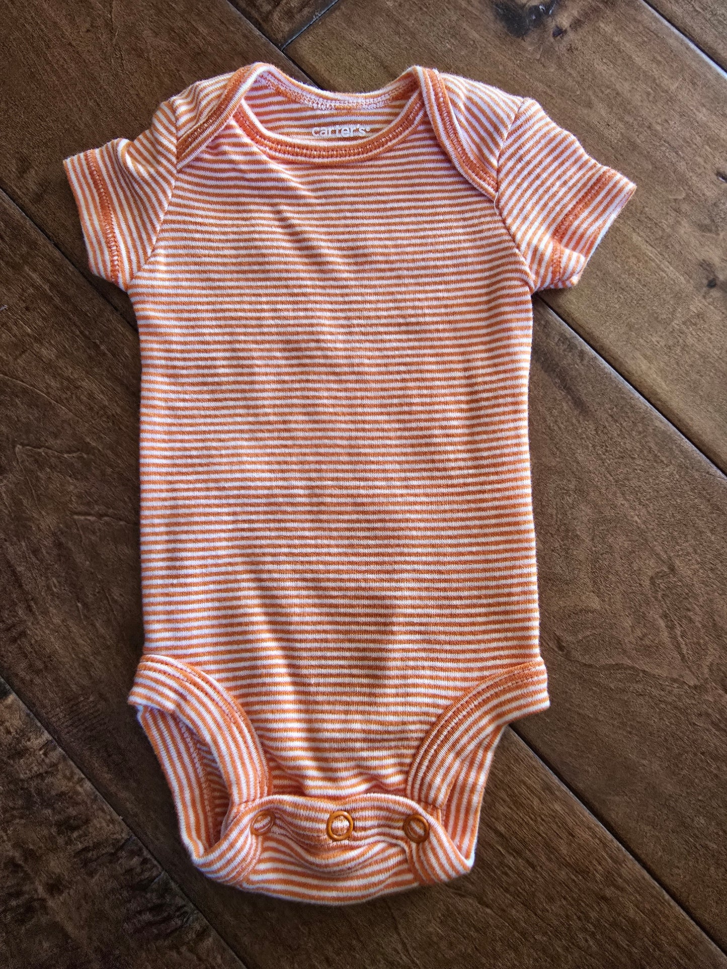 Carter's Orange Onesie-NB