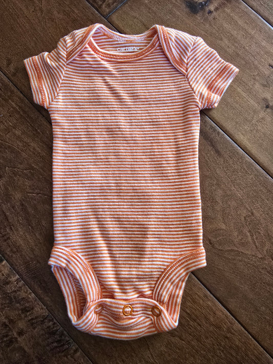 Carter's Orange Onesie-NB