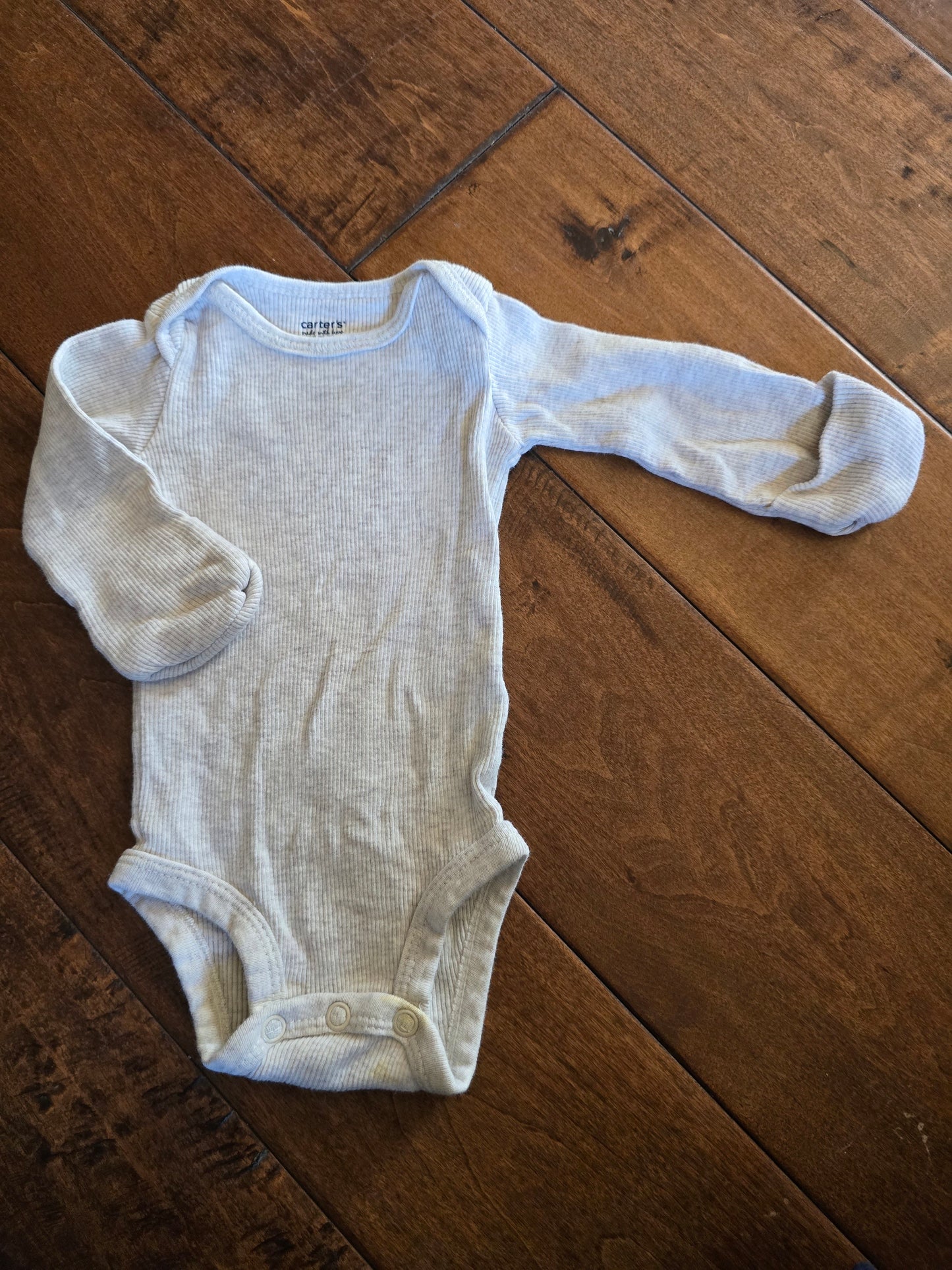 Carter's Heather Gray Onesie-NB