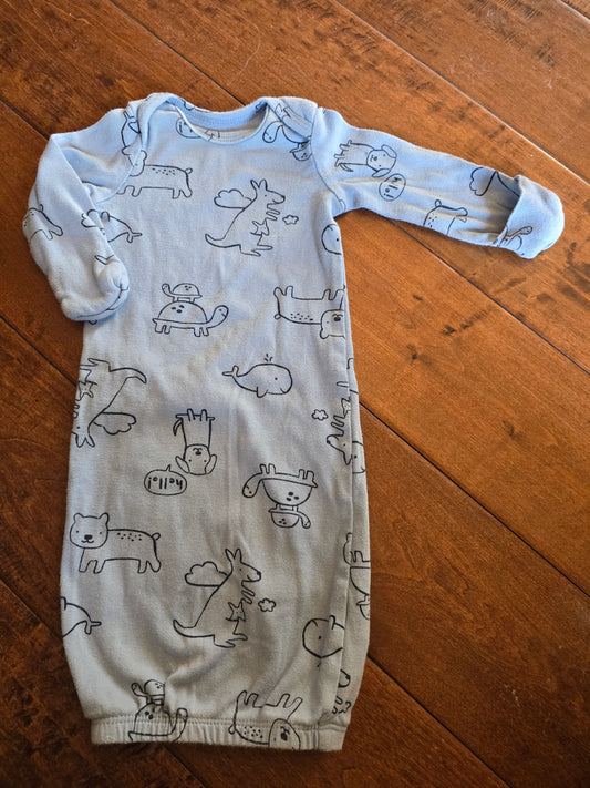 Carter's Animal Sleep Gown-NB