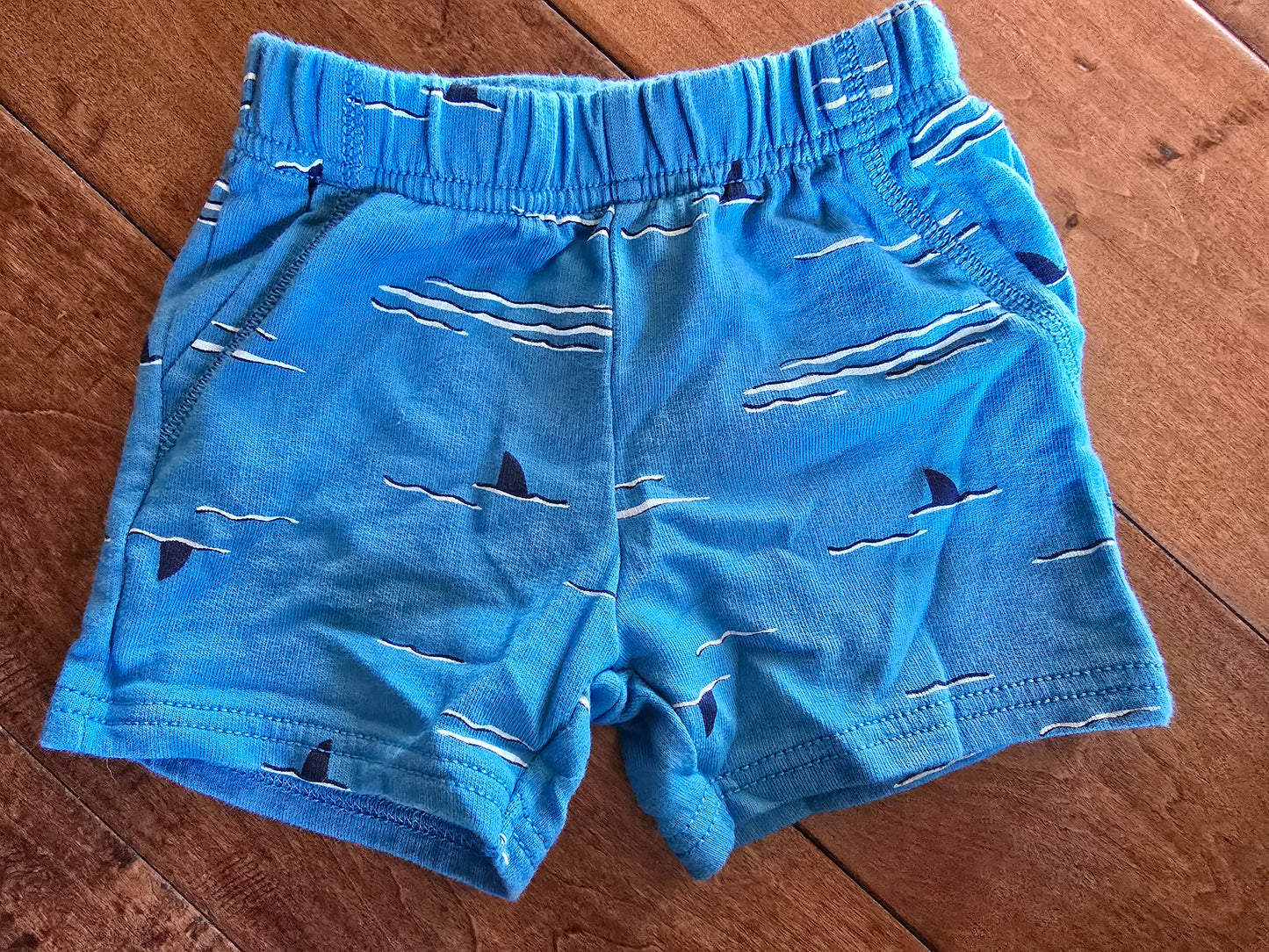 Carter's Shark Fin Pull-On Cotton Shorts-6M