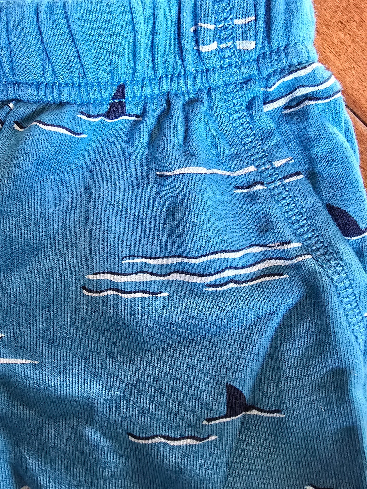 Carter's Shark Fin Pull-On Cotton Shorts-6M