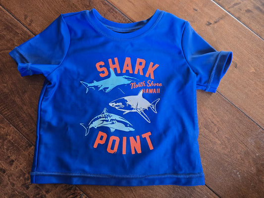 OshKosh Shark Rashguard-6M