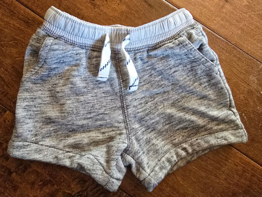 Carter's Gray Pull-On Shorts-6M