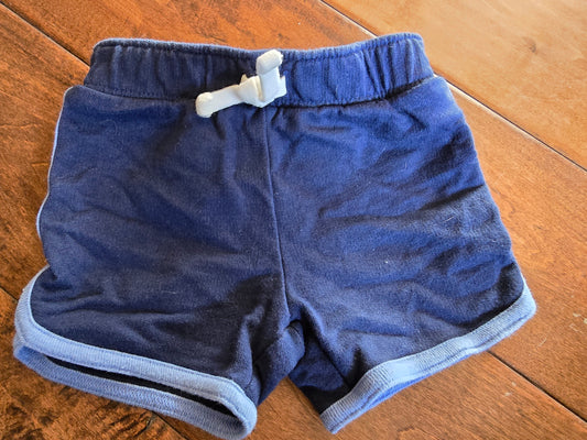 Carter's Navy Blue Pull-On Shorts-6M