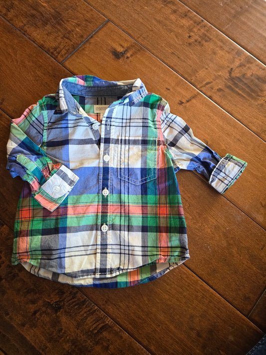 Gymboree Button Down Shirt-3/6M