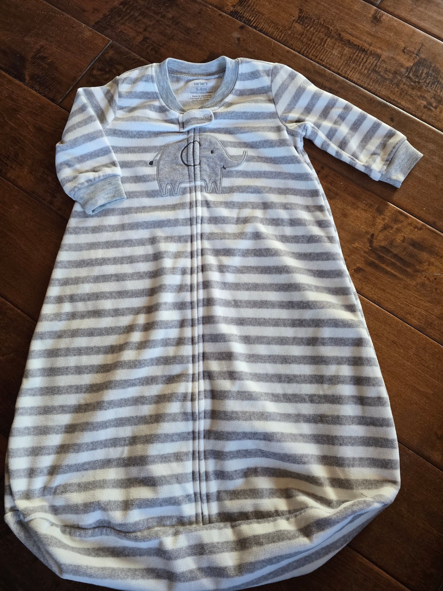 Carter's Elephant Fleece Sleep Sack-3/6M