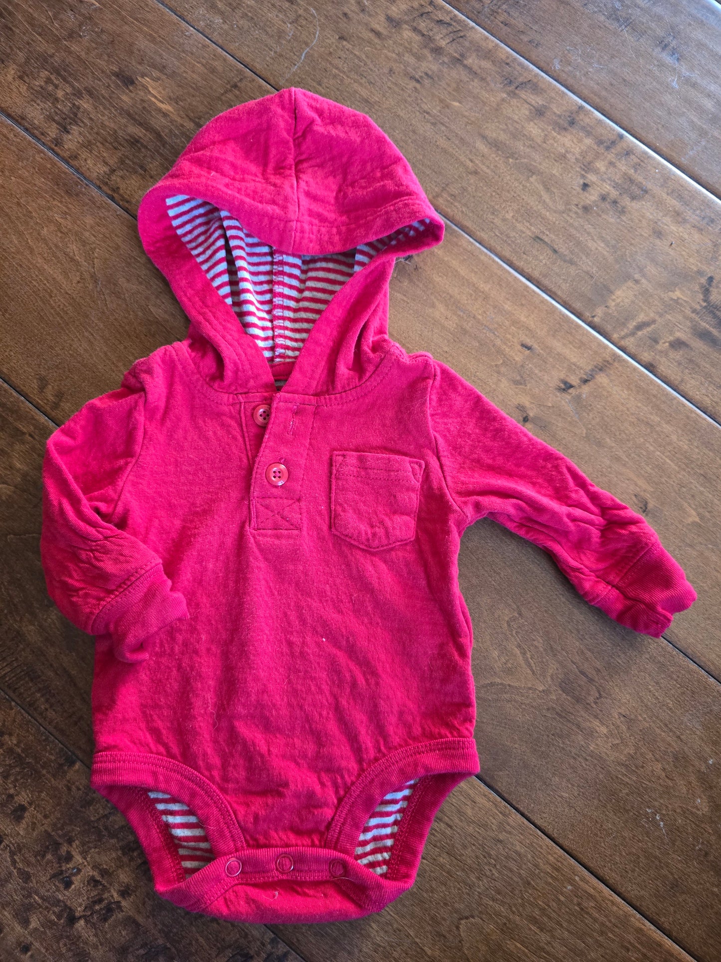 OshKosh Hoodie Onesie-3M