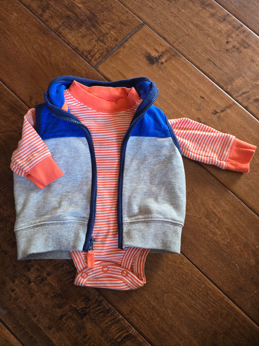 Carter's Onesie & Vest Set-3M