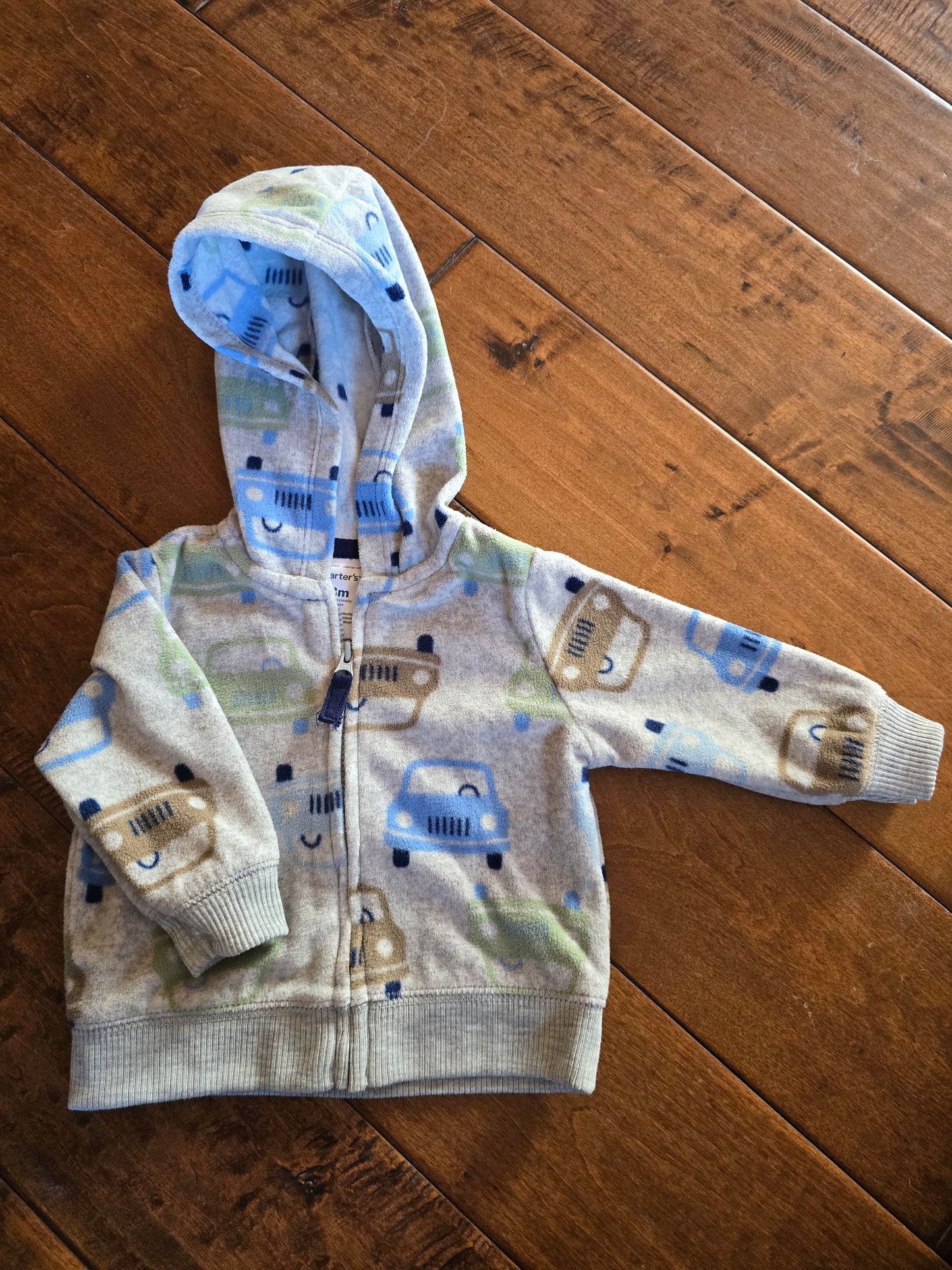 Carter's Zip-Up Hoodie Sweatshirt-3M