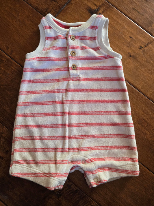 Carter's Red Stripe Tank Jumper-3M