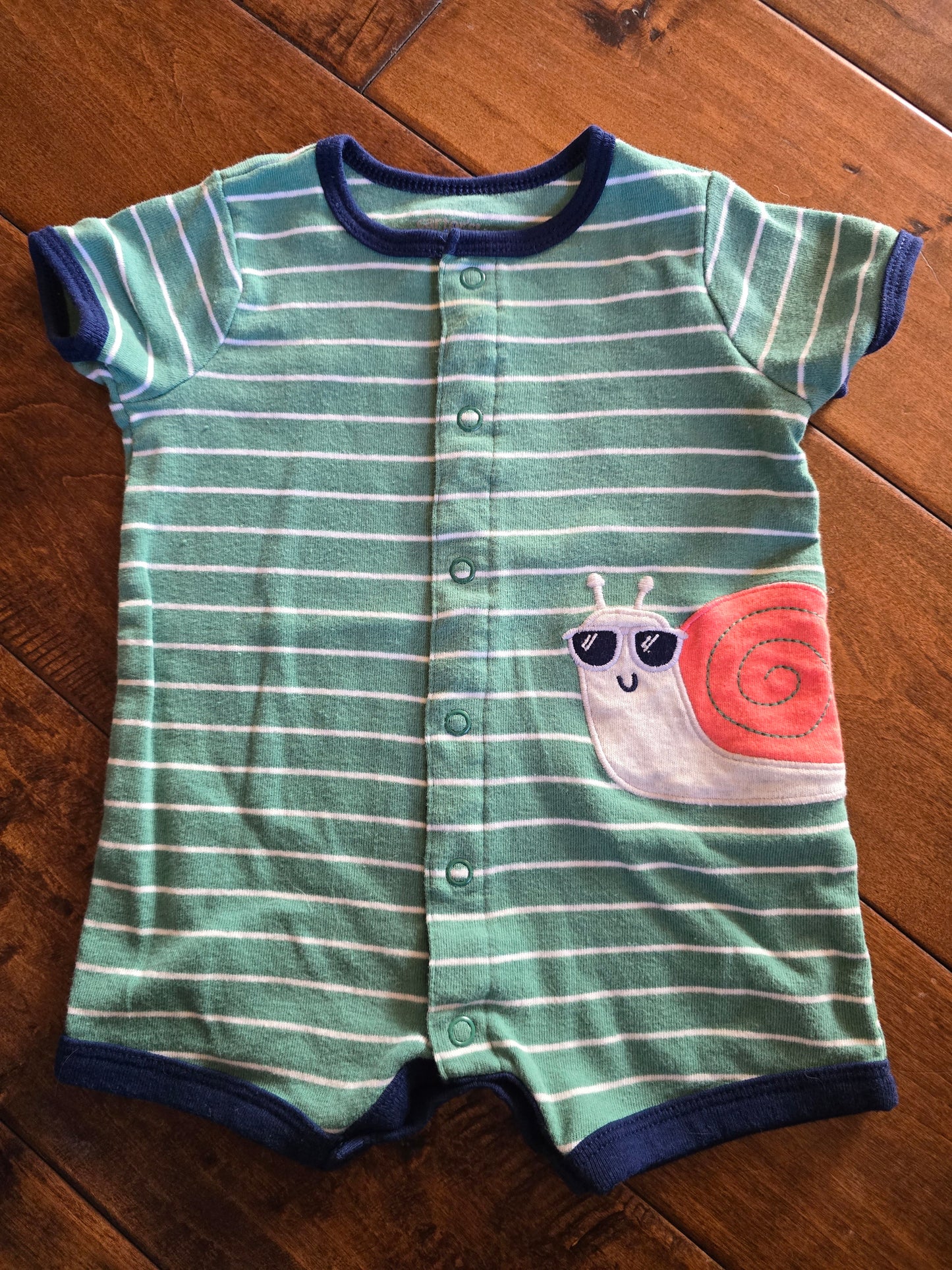 Carter's Snail Short Sleeve Jumper-3M