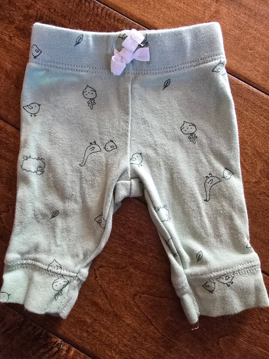 Carter's Teal Leggings-NB