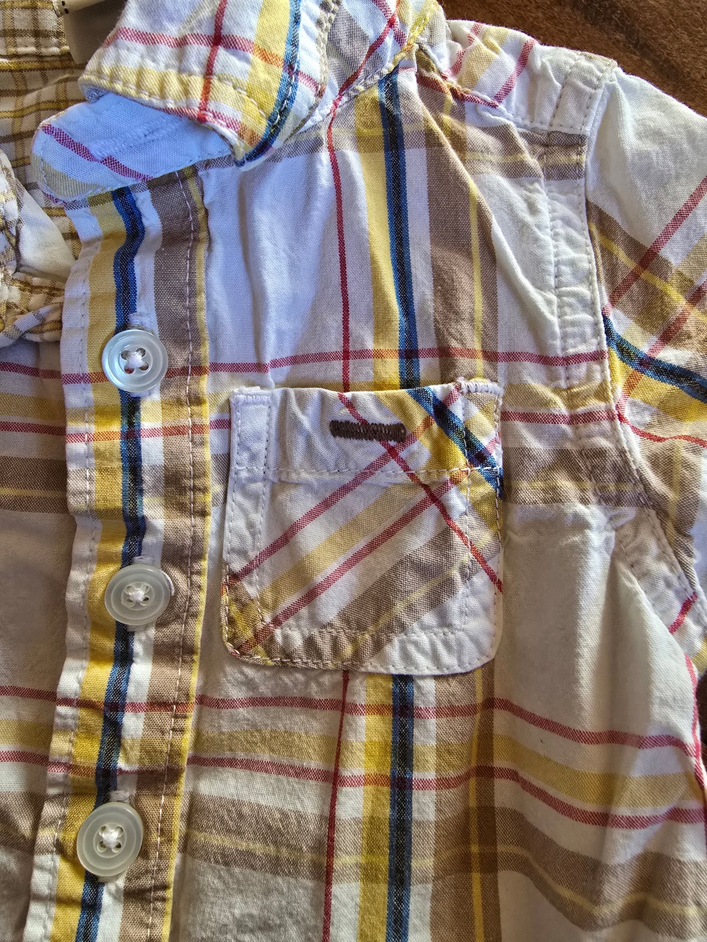 Old Navy Mustard Button Down-0/3M