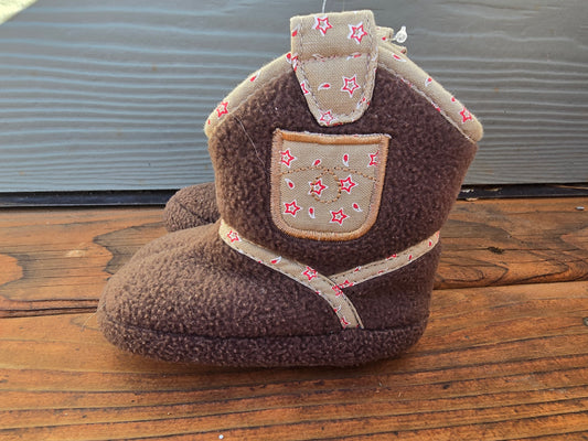 Cowboy Boot Slipper Booties-3INF